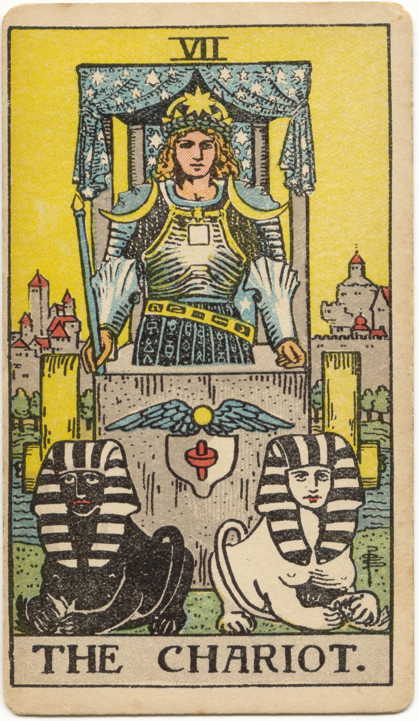 Savaş Arabası Rider–Waite–Smith tarot kartı