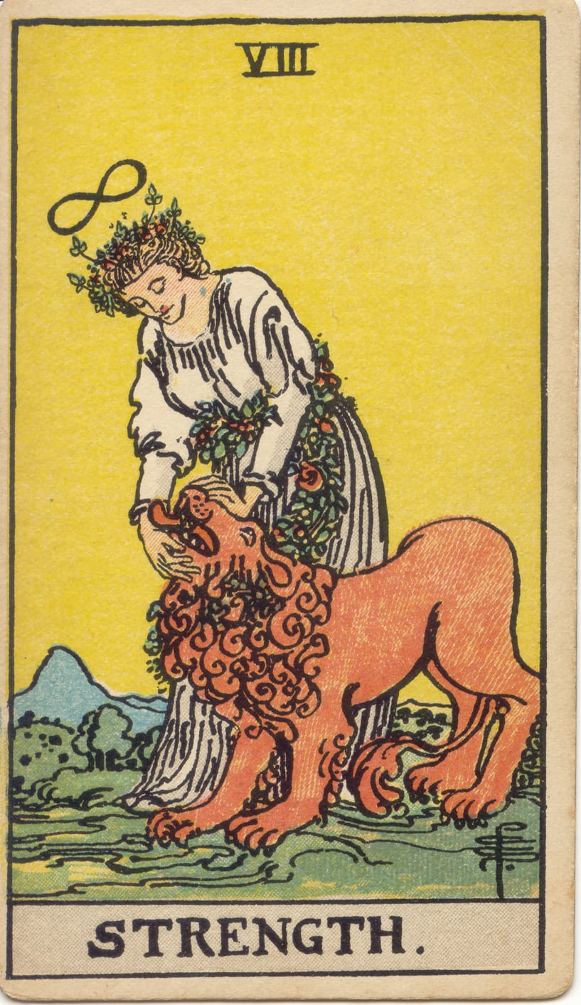 Strength Rider–Waite–Smith tarot card