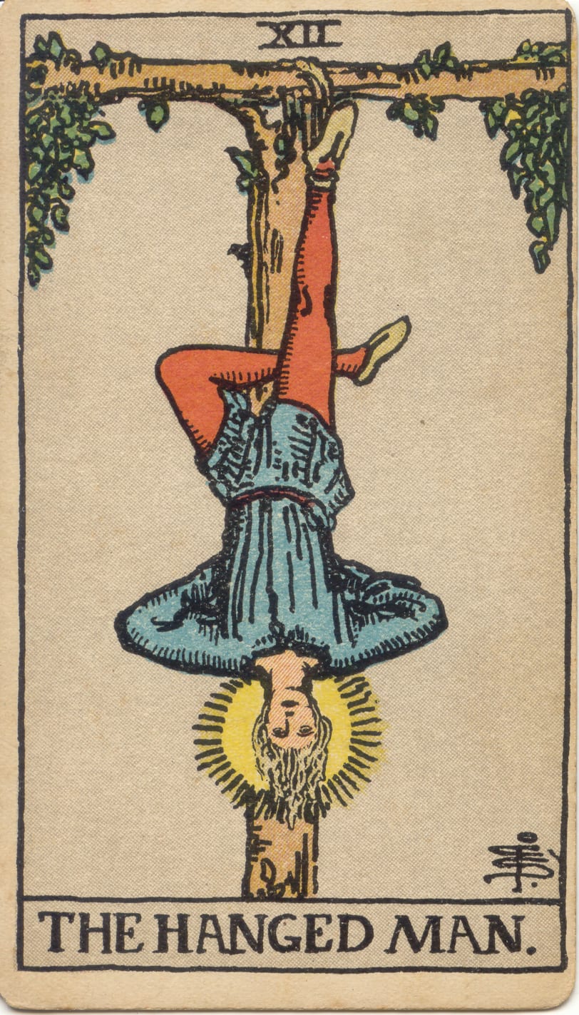 Asılan Adam Rider–Waite–Smith tarot kartı