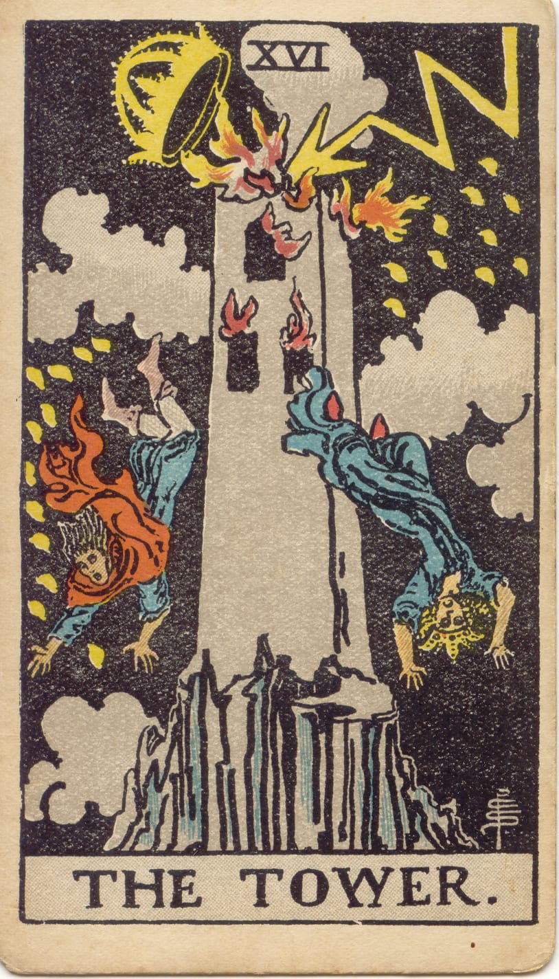The Tower Rider–Waite–Smith tarot card