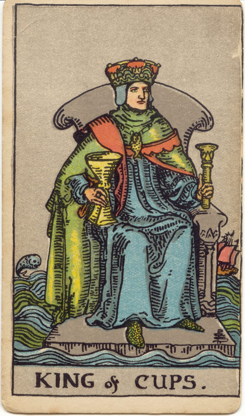 Kupaların Kralı Rider–Waite–Smith tarot kartı