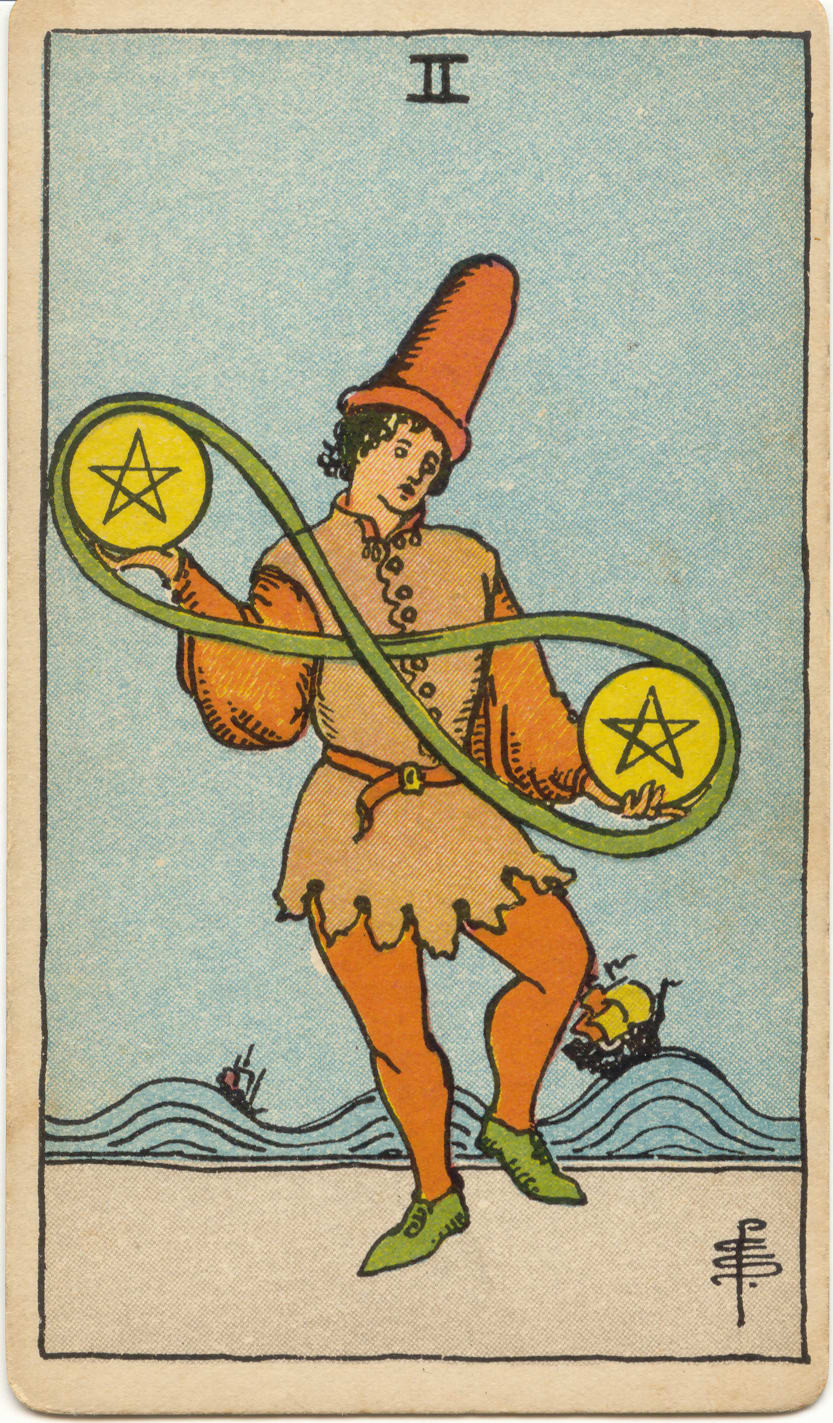 Two of Pentacles Rider–Waite–Smith tarot card