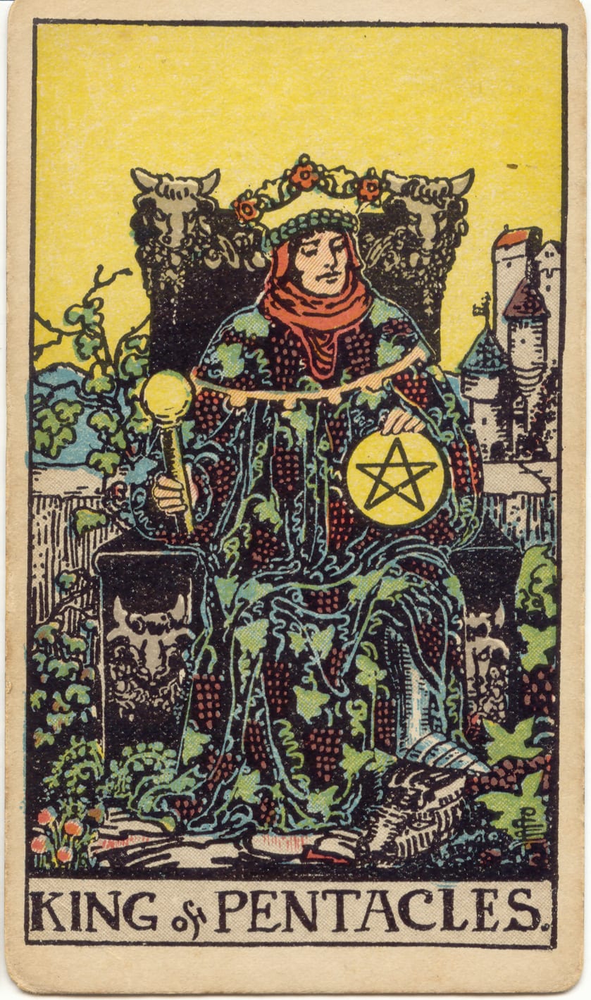 King of Pentacles Rider–Waite–Smith tarot card