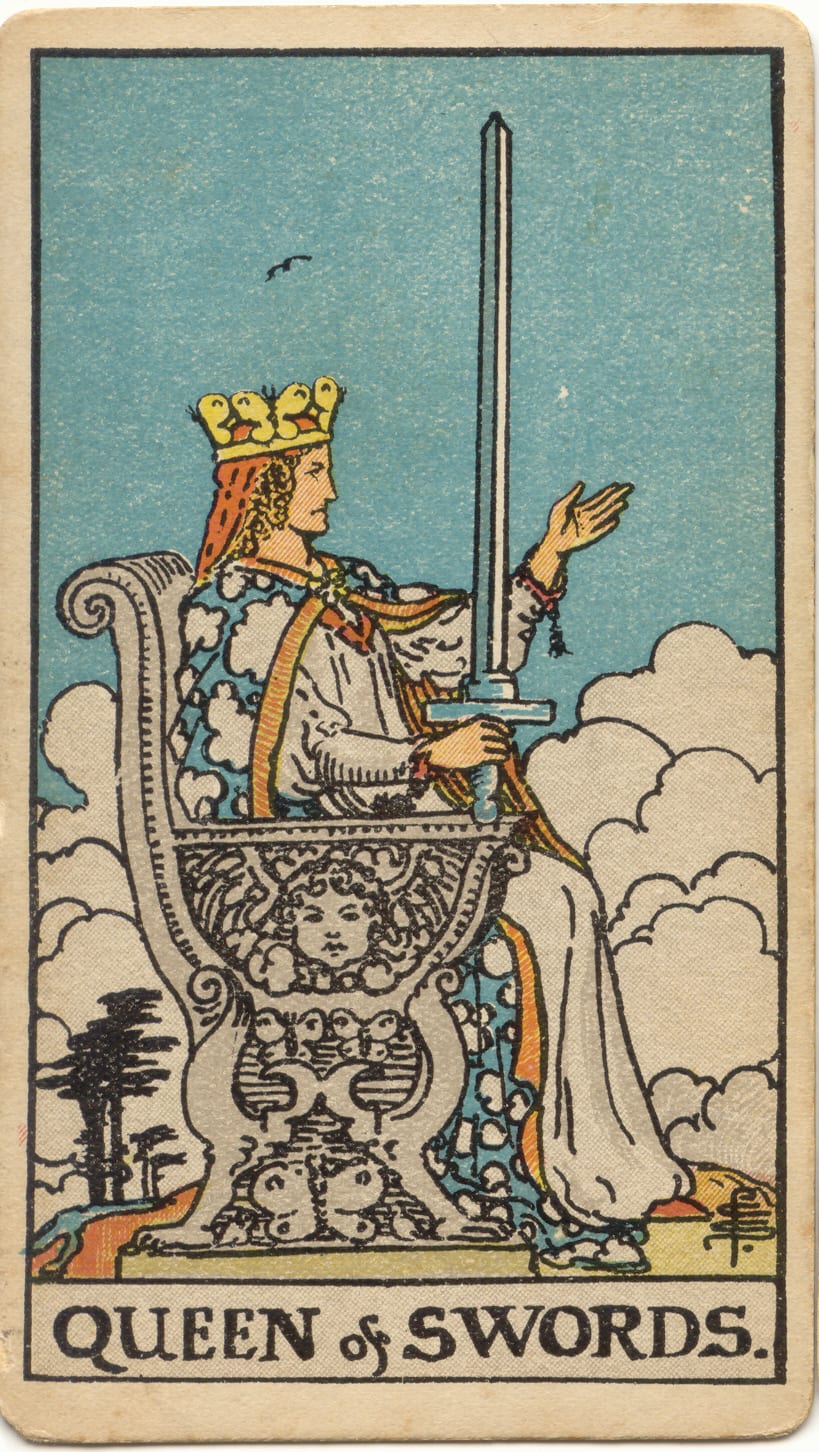 Queen of Swords Rider–Waite–Smith tarot card