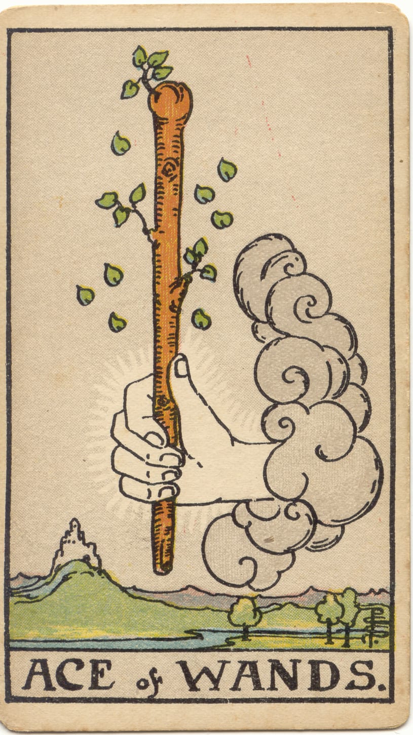 Ace of Wands Rider–Waite–Smith tarot card