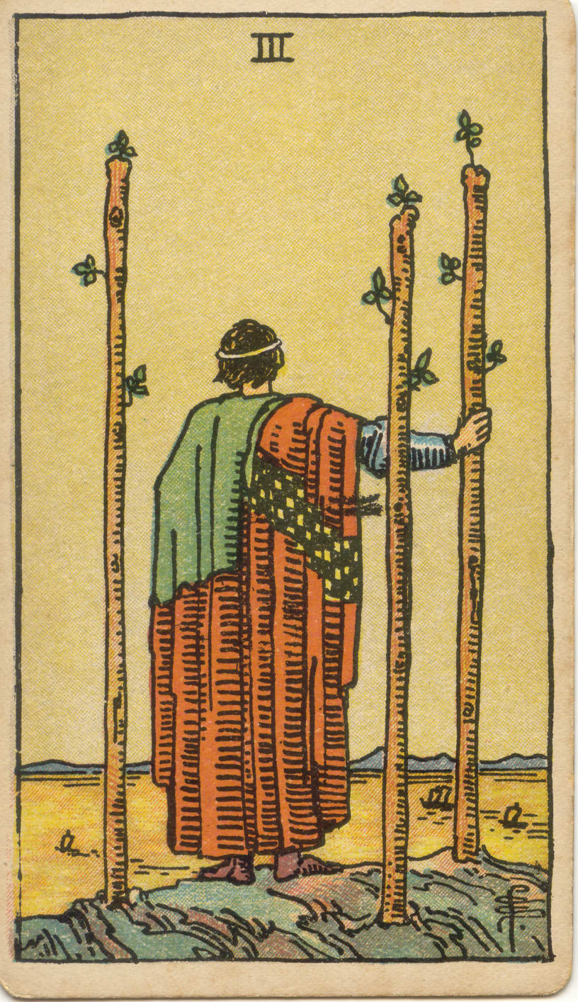 Three of Wands Rider–Waite–Smith tarot card