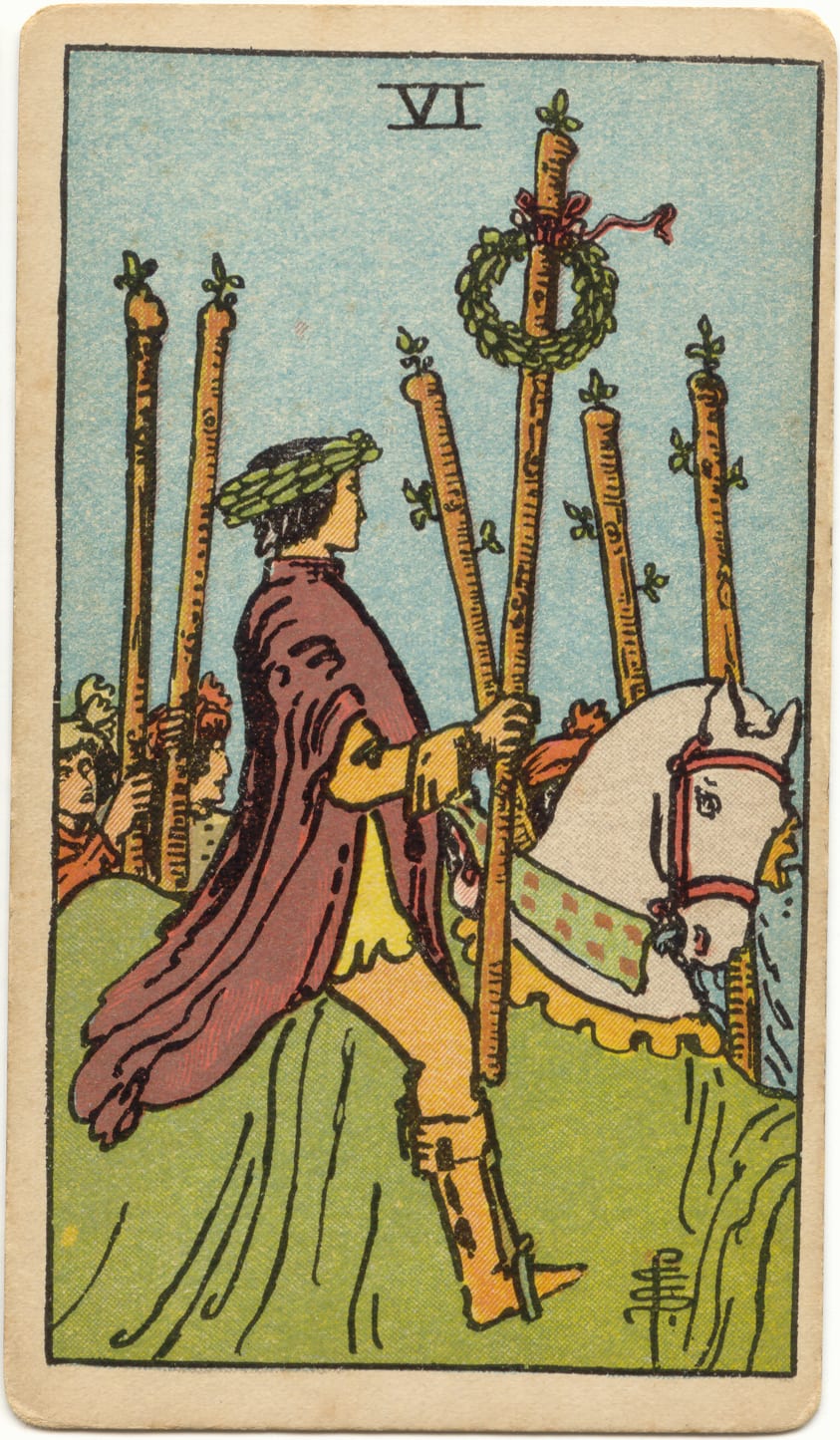 Six of Wands Rider–Waite–Smith tarot card