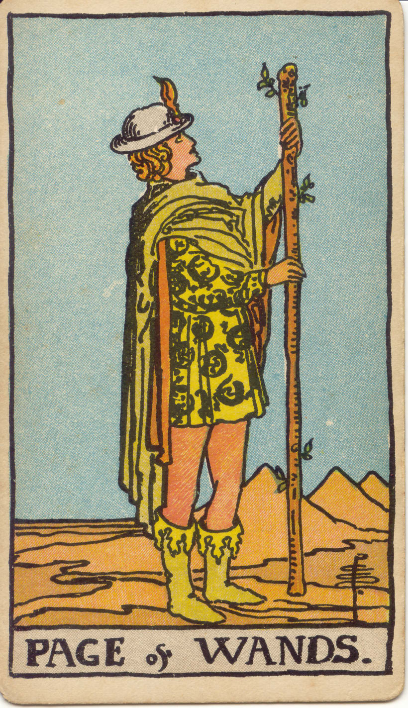 Asaların Uşağı Rider–Waite–Smith tarot kartı