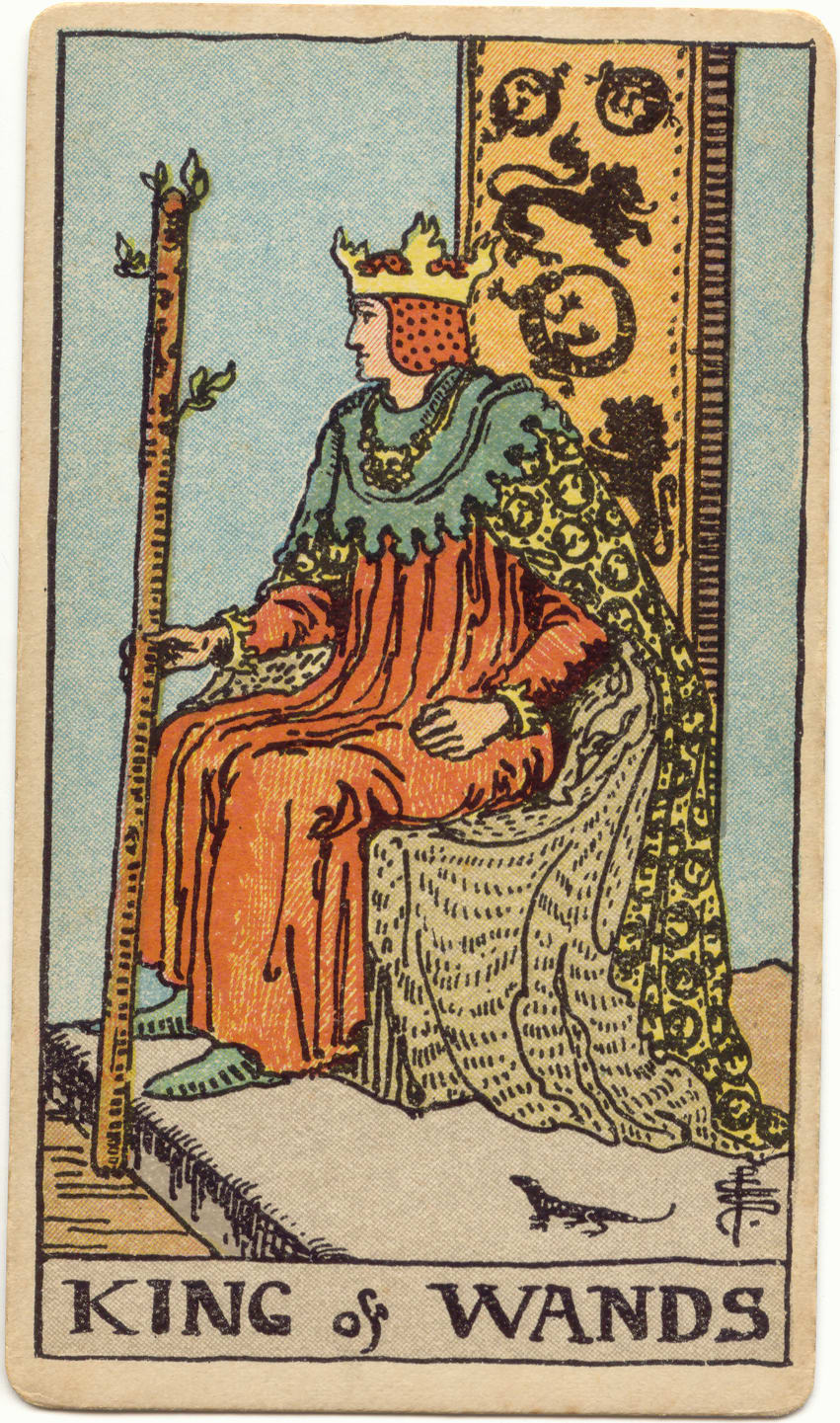 Asaların Kralı Rider–Waite–Smith tarot kartı